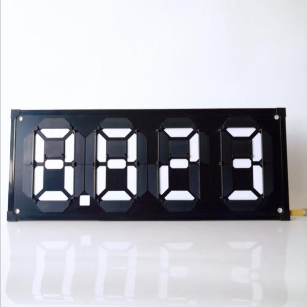 White Word Aluminous Board Fuel Price Flip Signs Digital Price Signs For Gas