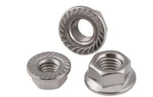 China Hex Head Din6923 Flange Nut , SS304 Stainless Steel Flange Nuts DIN Standard wholesale