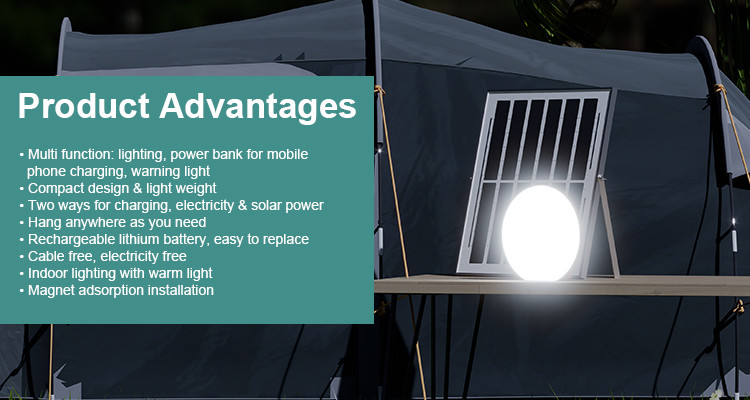 IP66 2pcs Solar Camping Lights Outdoor Portable Camper Solar Lights