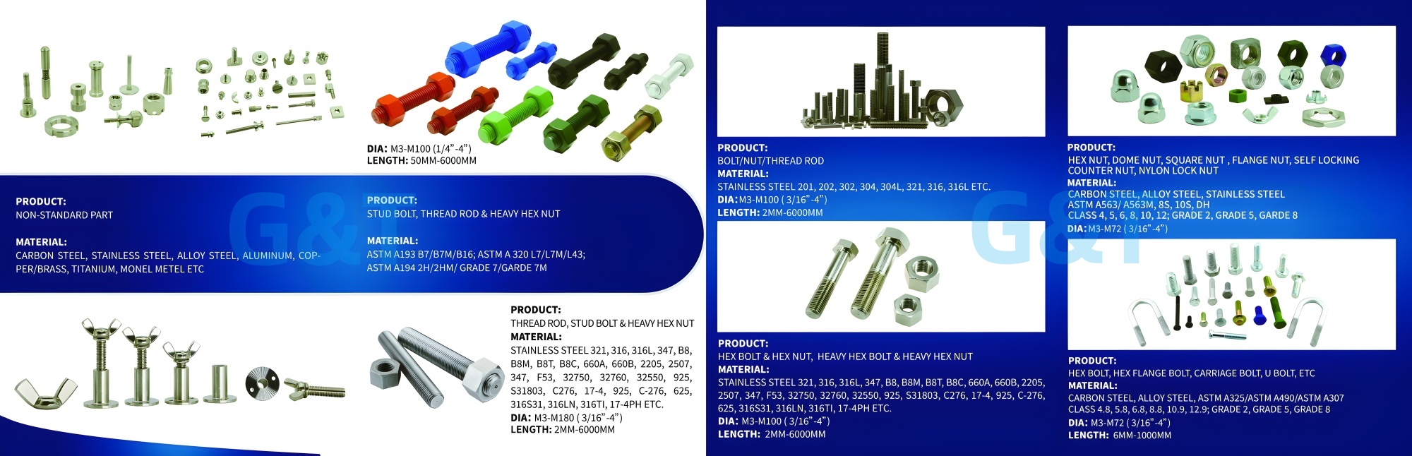 Carbon Steel Inconel 718 F468 Xylan 1070 A193 B8Stud Bolt UNS S32750 Duplex Stainless Steel 2507 for Oil and Gas Industry