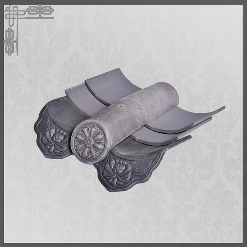 Unglazed Gazebo Chinese Clay Roof Tiles Matt Gazebo Bent Handmade Craft