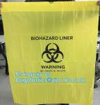Super Jumbo Large Drawstring Autoclavable Biohazard Bags, Thick Polyethylene Bag