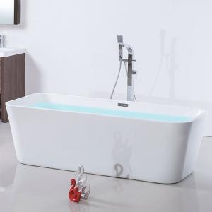 China Lightweight Freestanding Acrylic Soaking Tub With 5 Year Warranty wholesale