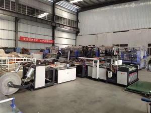 China Automatic Non Woven Bag Making Machine for Rice Bag Sewing Cutting Printing on sale