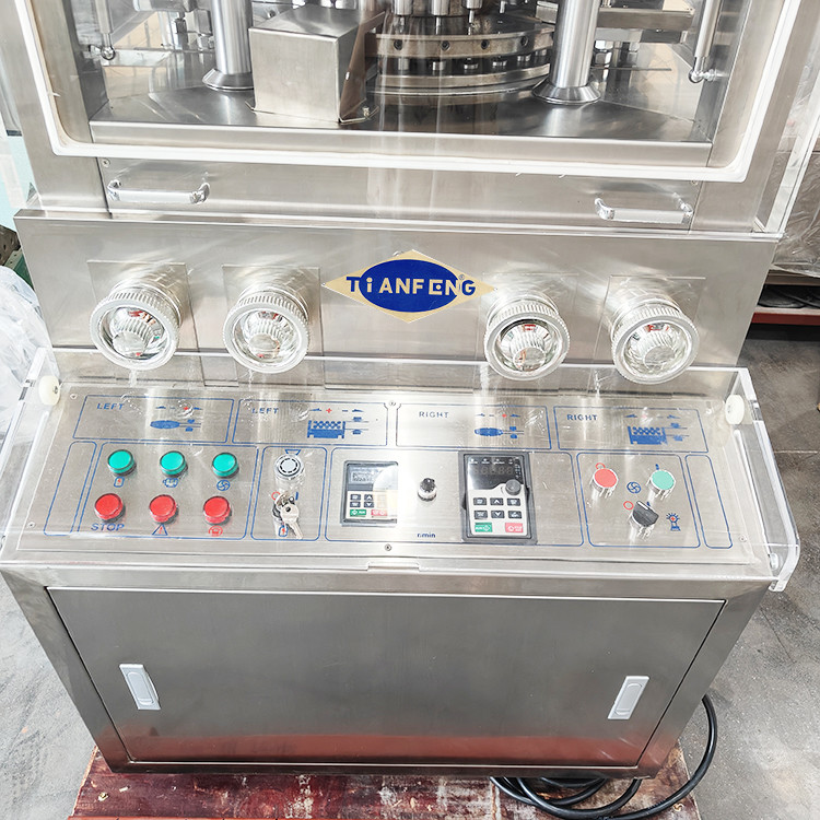 Muti Functional Rotary Tablet Press Machine Single / Double Layer Ring Shape Tablet