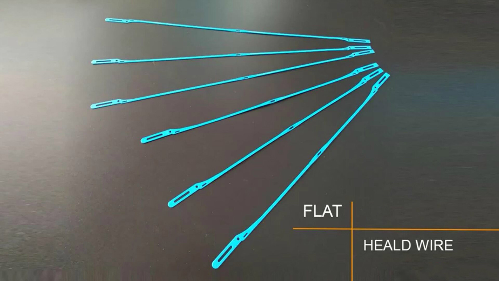 Weaving Flat Stainless Steel Heald Flat Heddle Wire Main Parts Of Rapier Loom