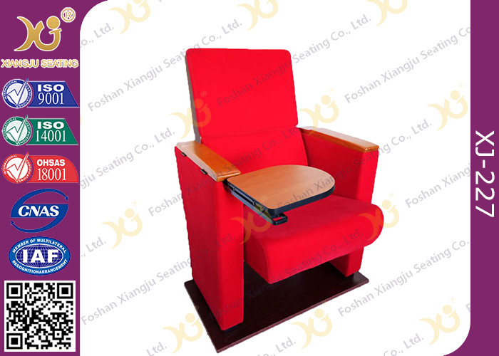 Two Pieces Type Back Rest Theater Seating Chairs With Full Upholstered Cover Leg