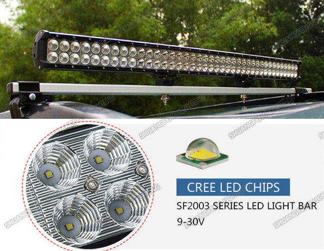 Straight 180W Double Row LED Offroad Light Bar Pencil / Flood / Combo Beam For ATV