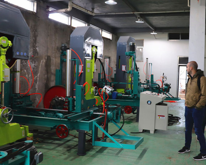 MJ3210 40'' Automatic Wood Cutting Vertical Band Saw Sawmills Machine with Log Carrier