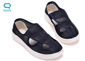 China Anti Static ESD Cleanroom Canvas Shoes 106 - 109Ω Resistance To Ground wholesale
