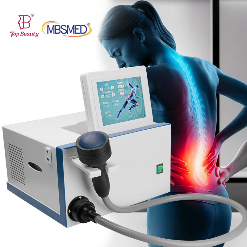 Portable ED Pain Relief Focused Shockwave Therapy Physiotherapy Focused 10bar Shock Wave Machine