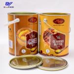 1000ml Butter Can With Rock Ring Lid 1ltr Food Safe Metal Buckets