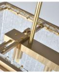 Rectangle Kitchen Chandeliers Frosted Glass Lamp Living Room Bar european