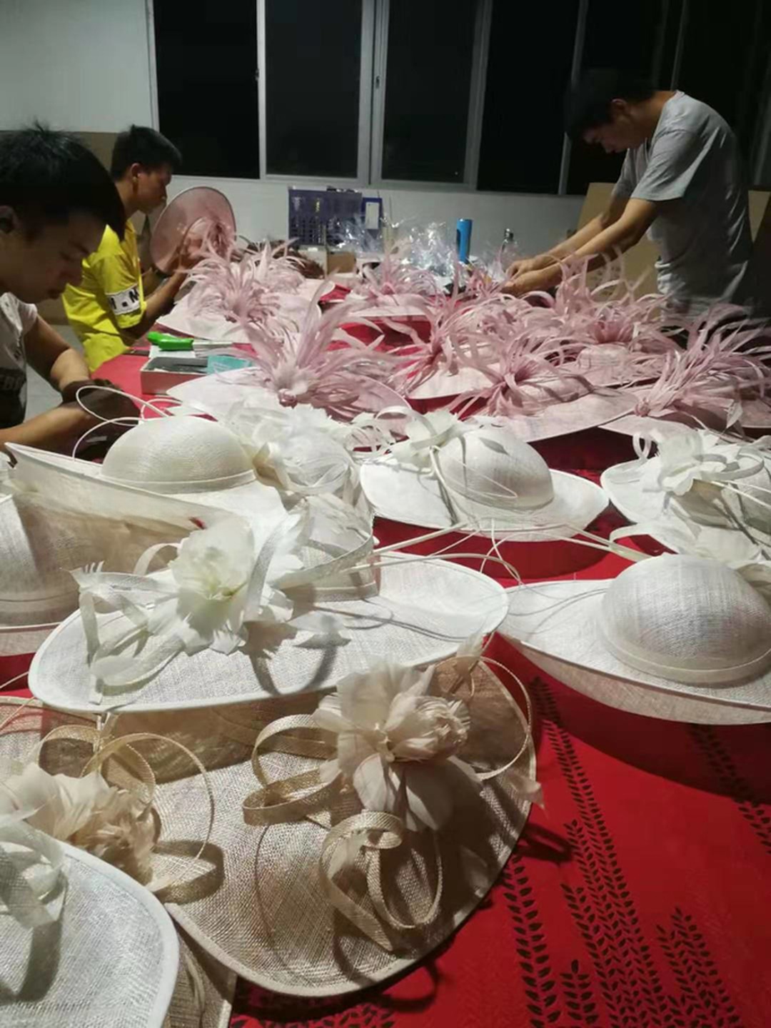Sinamay Feather Fascinator The Perfect Addition to Your Party Decoration