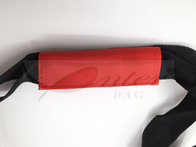 Water Resistant Reusable Folding Shopping Bags Red Color For Travel