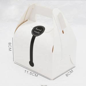 China Custom Printing Folding Paper Sweet Box Cake Packing With Handle wholesale