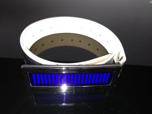 China Customized LED message display belt buckle for party wholesale