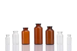 China 1ml Empty Clear Amber Low Borosilicate Tubular Glass Vial wholesale