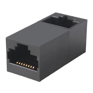 China 90 Degree RJ45 Cable Coupler Female To Female Straight Extension wholesale