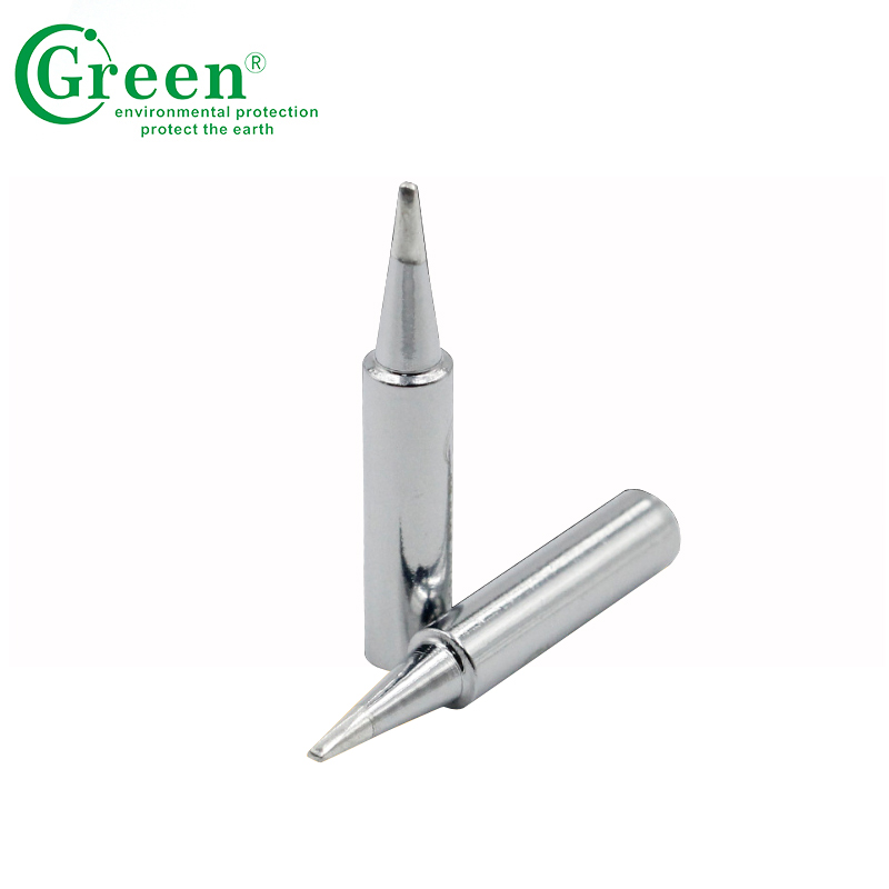 Silver Flat Soldering Stations Tips , T18 - D16 Soldering Iron Pointed Tip