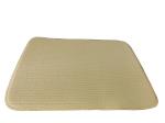 Solid Yellow Quick Dry Mat For Kitchen Reversible Microfiber Dish Drying Mat