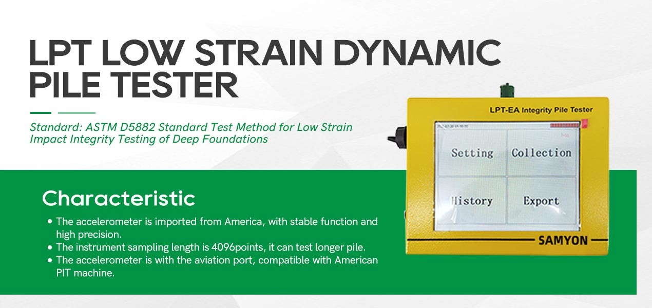 Low Strain Lpt Lcd Pile Integrity Test Machine 12.6v 5200mah With Imported Accelerometer
