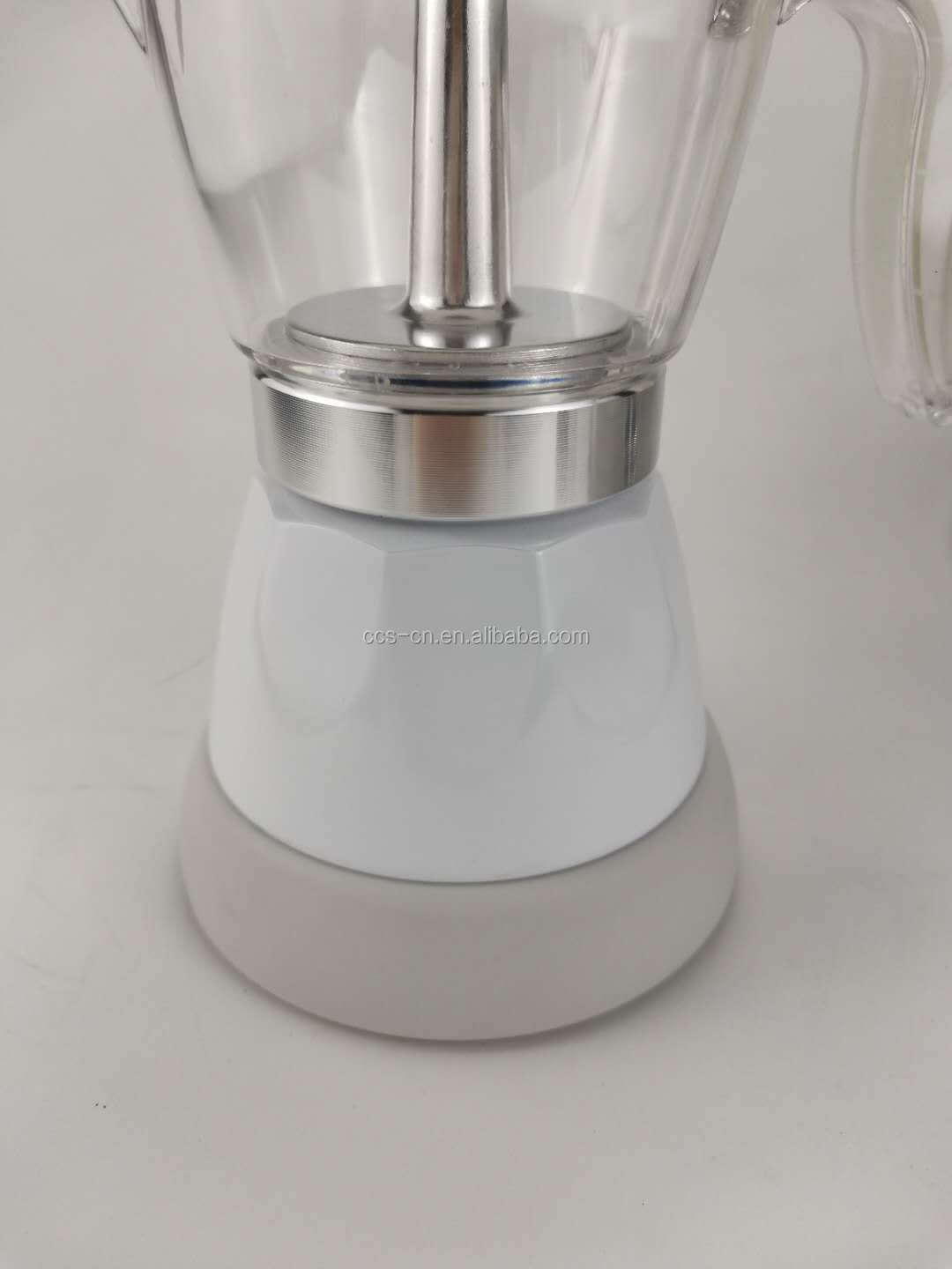 Aluminum 3 Cups Electric Espresso Moka Coffee Maker Milk Frother Automatic Electric Moka Pot