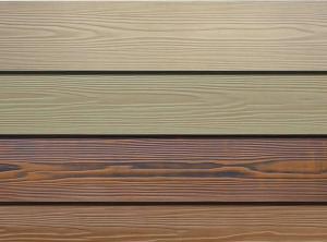 China Wood Grain Fiber Exterior Cement Board Siding , Cement Fiberboard Panels wholesale