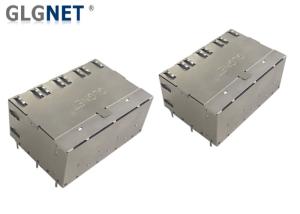 China Wave Soldering 10G 2x4 Magnetic RJ45 Connector wholesale