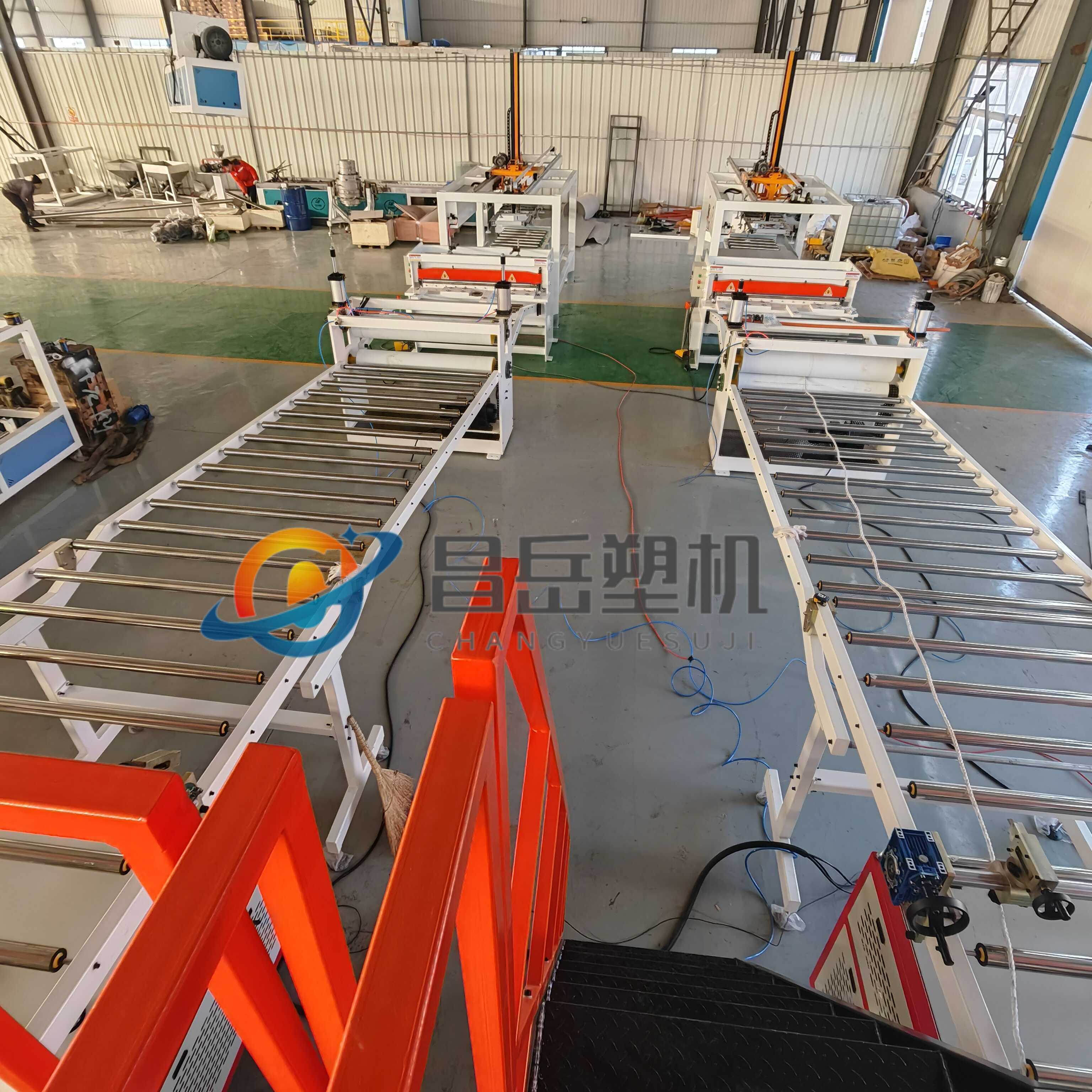 SJSZ 80/156 Extruder Pvc Artifical Marble Sheet Production Line for Indoor Decoration