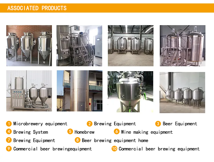 Micro Beer Equipment Easy to Operate Commercial Conical Fermenter for Alcohol Processing
