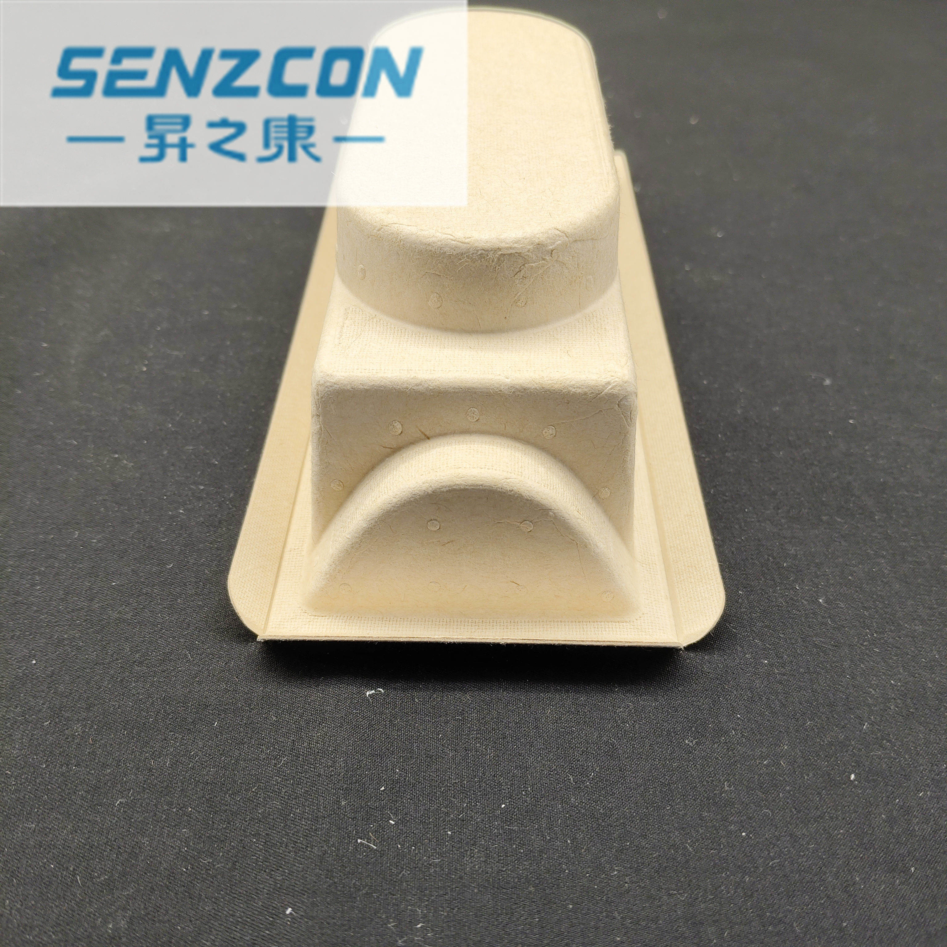 The factory directly supplies pulp molding packaging liners for thermos cups in their original color. These liners are embedded, fall-proof, and made