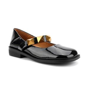 China Non Slip Women Flat Leather Shoes , Ladies Beautiful Women Mary Jane Shoes wholesale