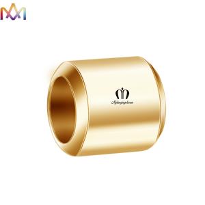 China 5MM Thickness SS304 Round Loose Beads Custom Engraving Charms wholesale