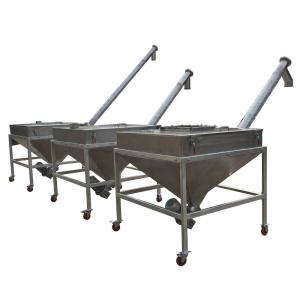 China Stainless Steel Inclined Screw Feeder Adjustable Speed Auger Feeding Machine wholesale