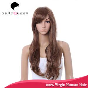 China Long 100% Remy Body Wave Human Hair Lace Wigs 14 - 24 Inch Length wholesale