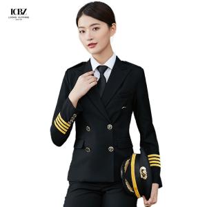China STEWARDESS Uniforms LCBZ Fashion Airline Pilot Shirt with Custom Logo Acceptable wholesale