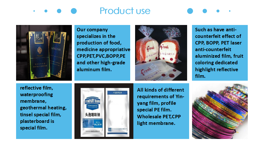 Top-Grade CPP OPP and BOPET Film for Agricultural Packaging Needs