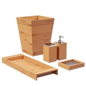 China Sustainable Bamboo Bathroom Organizer Storage Unit Custom wholesale