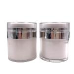 1oz 4oz Airless Pump Cream Jar , Acrylic Cosmetic Jar for skincare Packaging