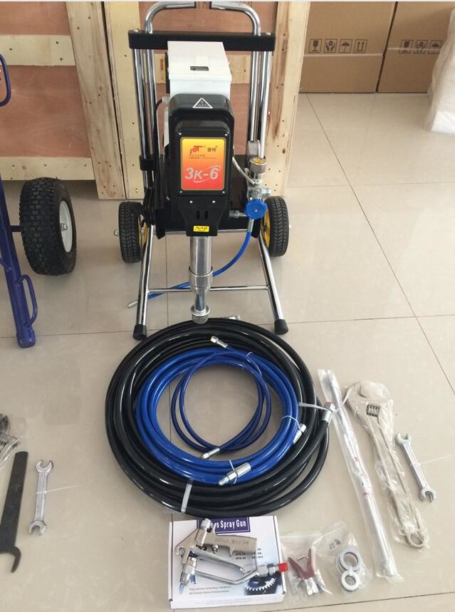 High quality PT3K-6 6.0L/min Electric Piston Pump Airless Paint Sprayers with electric VFD control box