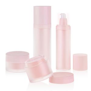 China Pink Plastic Cosmetic Containers Lotion Pump 50g 120g TSA wholesale