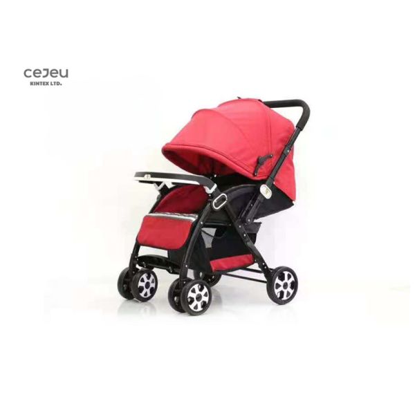 EN1888 Lightweight Baby Stroller 240D Linen Fabric Lightweight Folding Pushchair 25kg
