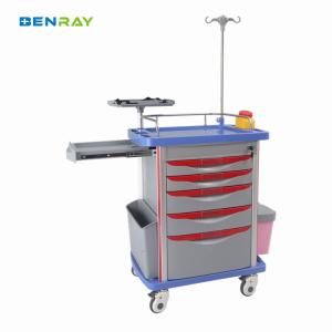 China Medication Trolley Hospital Medical Emergency Trolley Crash Cart wholesale