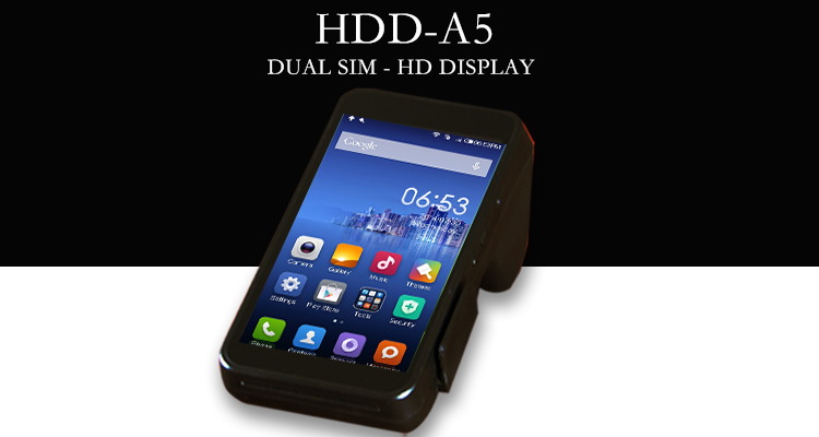 MTK 6580 Quad-Core Cortex A7 CPU POS Machine with Thermal Printer and Free Software