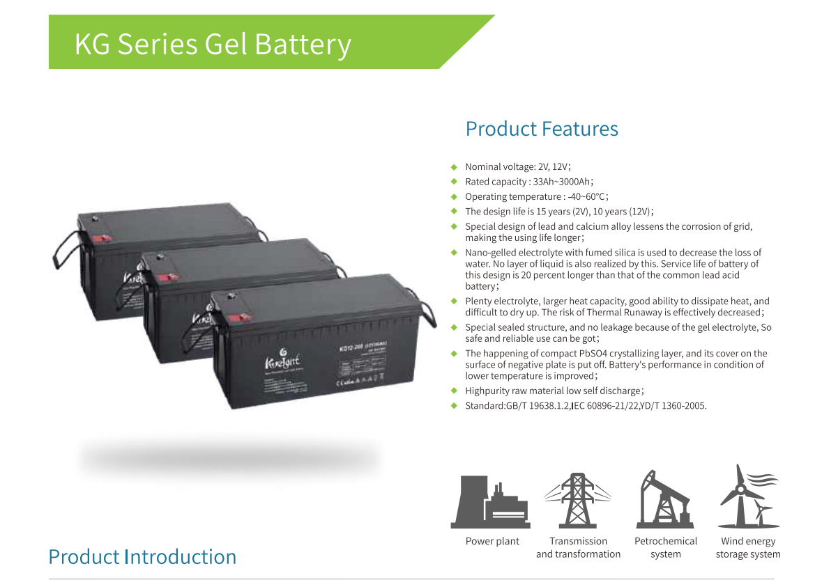 Solar Deep Cycle Gel Battery 200ah 12v Telecom Ups Gel Lead Acid Battery