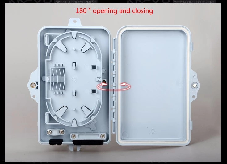 Wet - Proof 4 / 6 Port FTTH Distribution Box Max Outlet Port 4 Or 6 Pcs