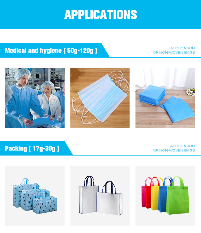 Customized Disposable Fabric Making Non Woven Tablecloth Roll Recycle Bag