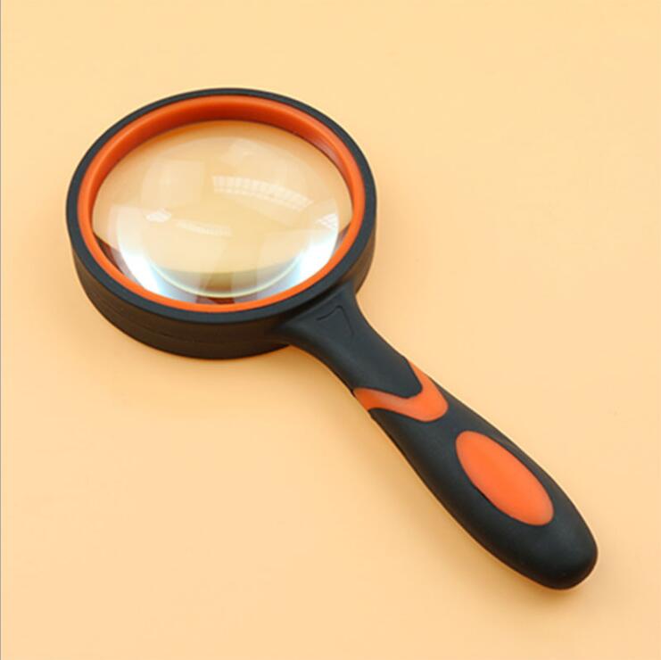 Customized Large Glass Magnifier , Durable Illuminated Hand Magnifier Easy Operation