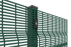 China Powder Coated 358 Anti Climb Fence Green Anti Climb Security Fencing wholesale